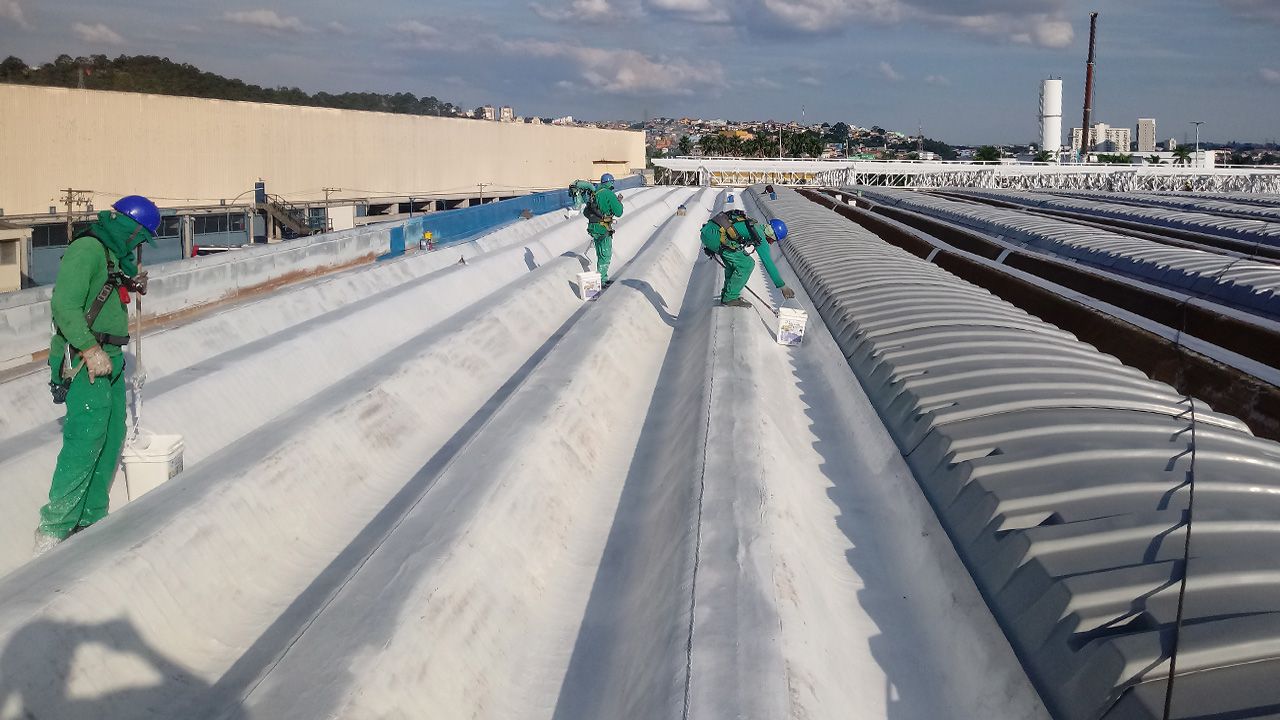 Impermeabilização de Telhas Pré-moldadas em Concreto de Galpão em São Paulo